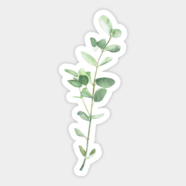 Eucalyptus Sticker by RosanneCreates